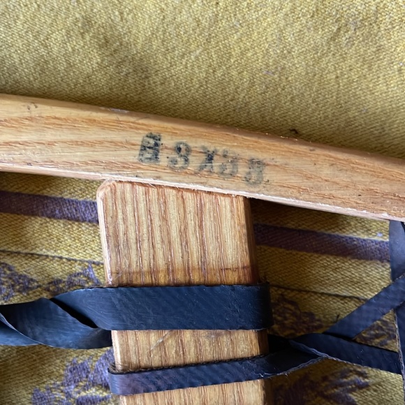 Snowshoes Snocraft Wooden Made in Maine, Like New Condition, Leather, Vintage - Picture 10 of 15